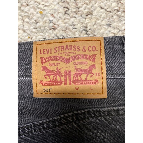 Levi's 501 Women's Straight Leg Jeans - Charcoal - Picture 7 of 10